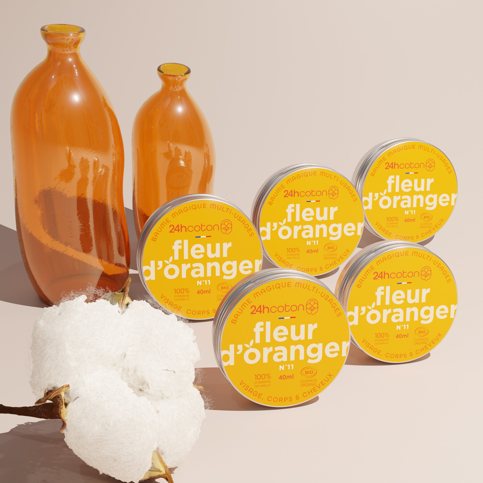 Baume Magique Multi-Usages PACK DE 5– FLEUR D’ORANGER