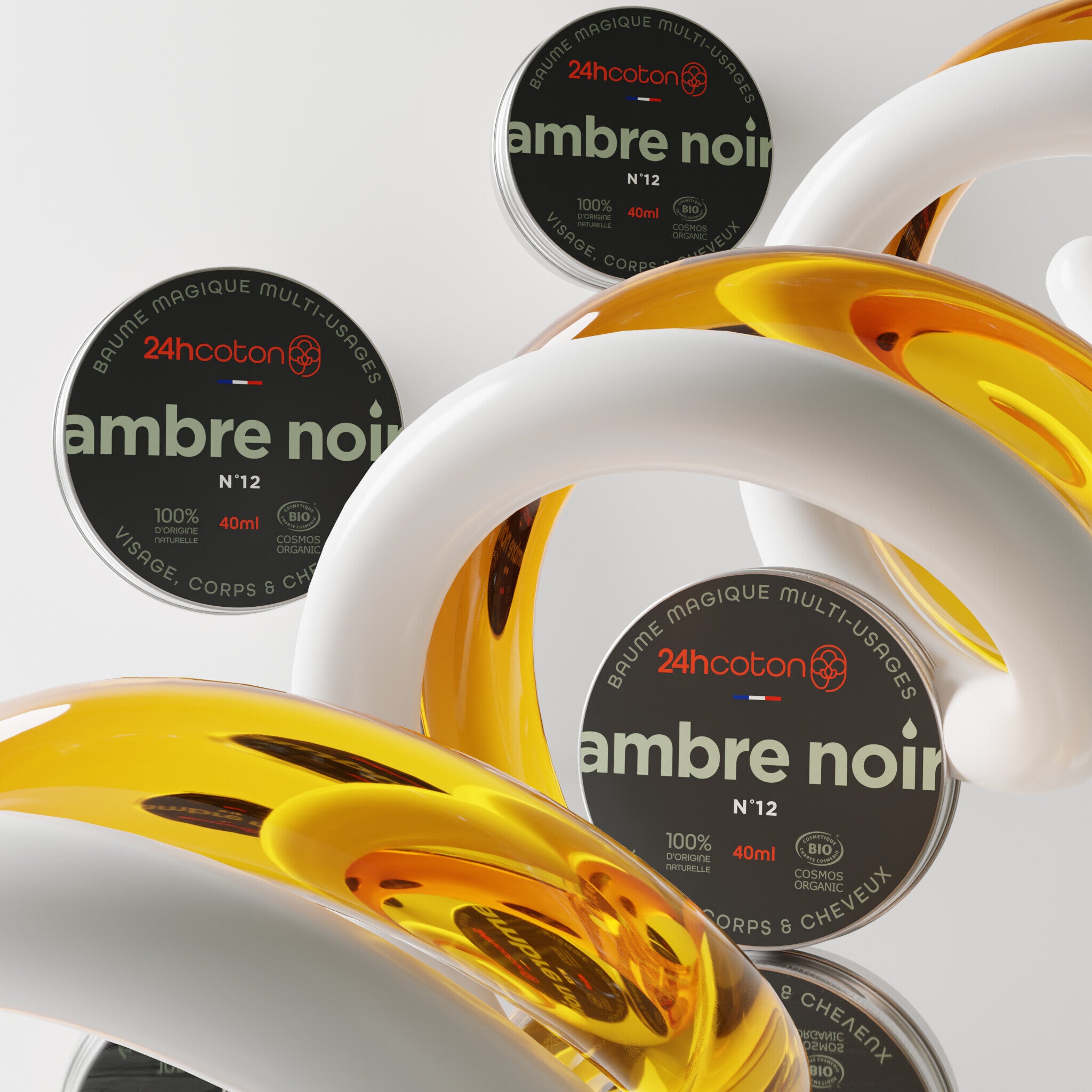 Baume Magique Multi-Usages PACK DE 3– AMBRE NOIR