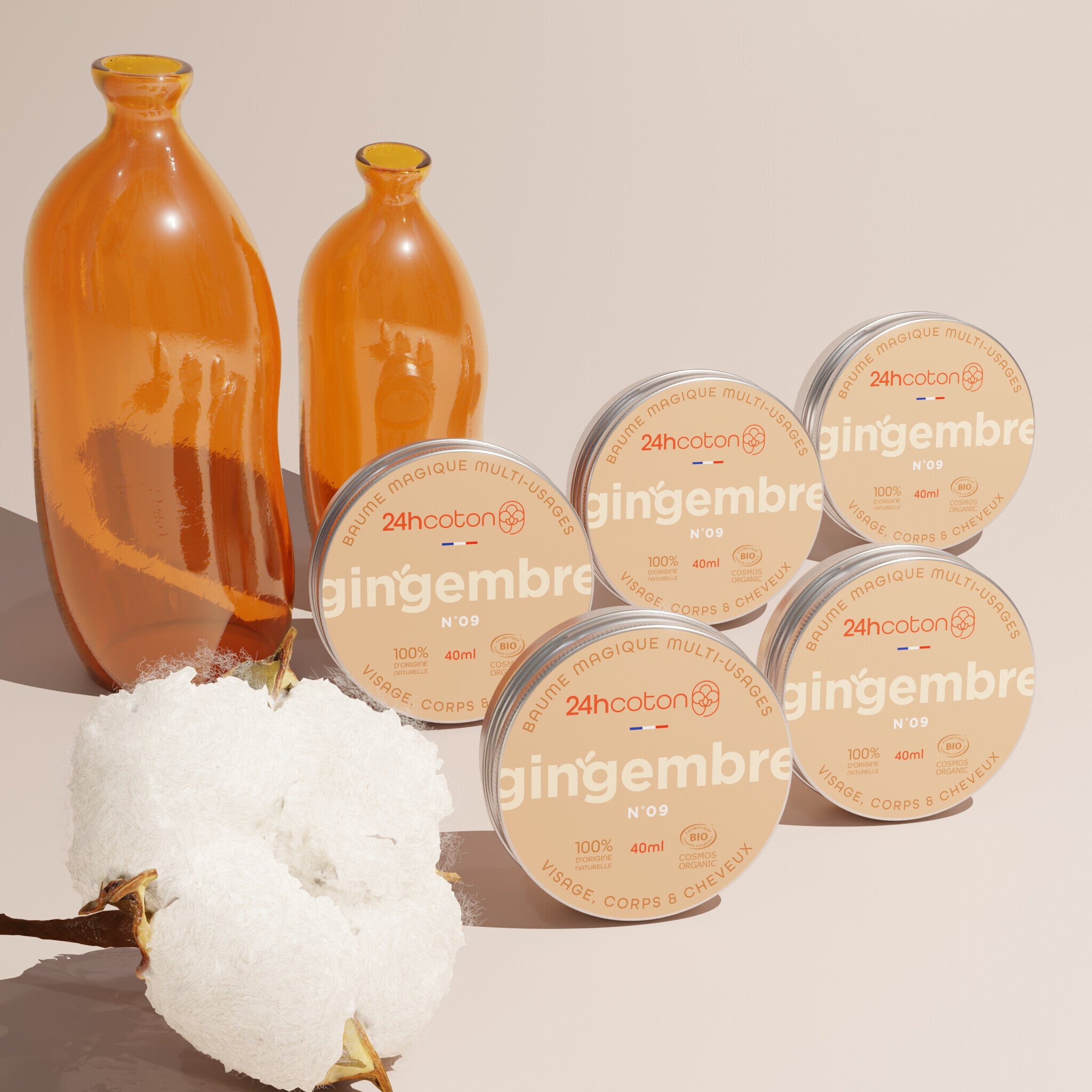 Baume Magique Multi-Usages PACK DE 5– GINGEMBRE