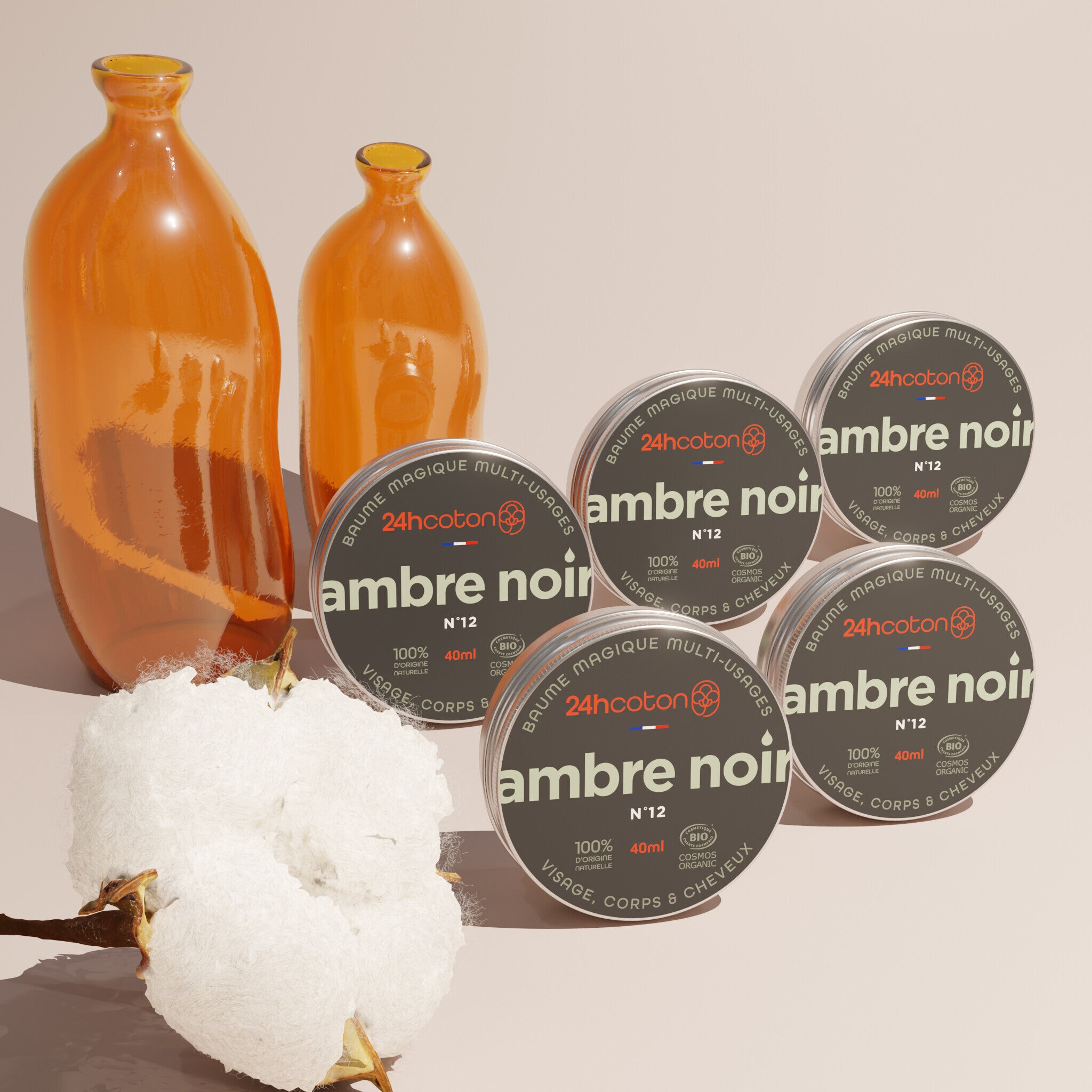 Baume Magique Multi-Usages PACK DE 5– AMBRE NOIR